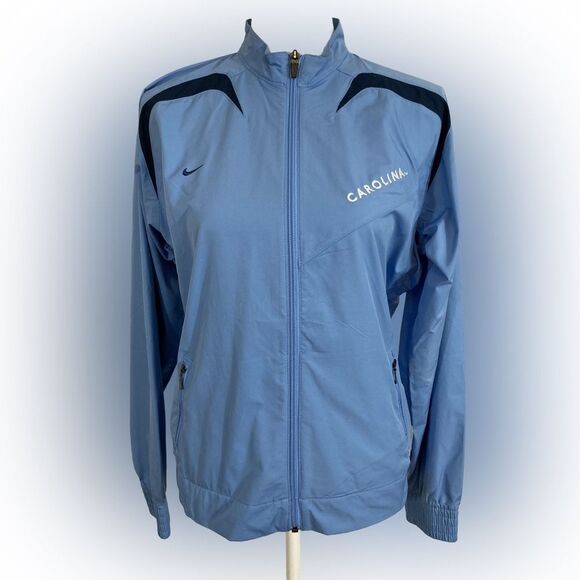 Vintage Nike Team Carolina Jacket Women M Blue Storm-FIT Embroidered Logo - Picture 1 of 15